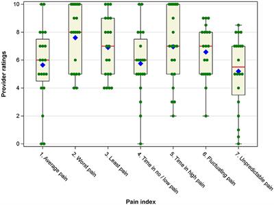 Beyond Average: Providers' Assessments of Indices for Measuring Pain Intensity in Patients With Chronic Pain